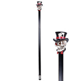 36.75" Walking Cane - Poker Skull - Magick Magick.com