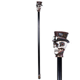 37" Walking Cane - Steampunk Skull - Magick Magick.com