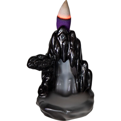 3.25" Ceramic Backflow Incense Burner - Cave - Magick Magick.com