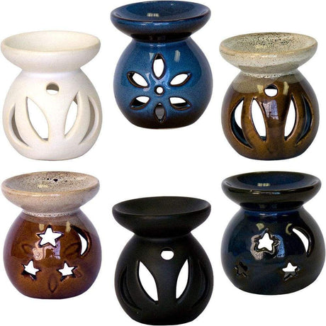 3.25" Ceramic Oil Burner - Assorted Design - Magick Magick.com
