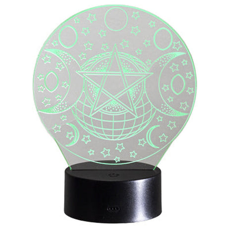 3.35" Triple Moon 3D LED Light - Magick Magick.com