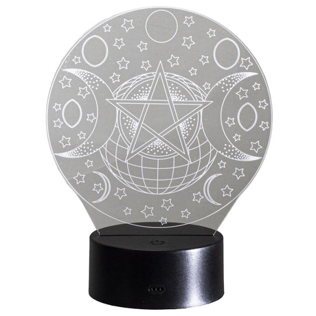3.35" Triple Moon 3D LED Light - Magick Magick.com