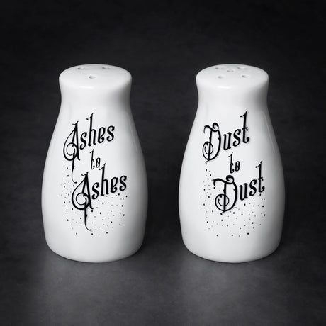 3.4" Ashes to Ashes/Dust to Dust Salt & Pepper Shaker Set - Magick Magick.com