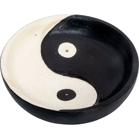 3.5" Wood Incense Holder - Yin Yang - Magick Magick.com