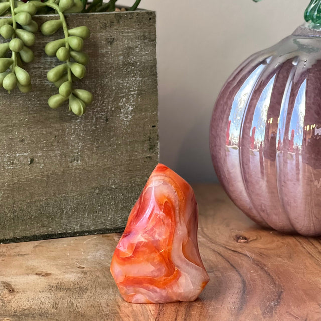 4-5" Carnelian Flame Shape from Madagascar - Magick Magick.com