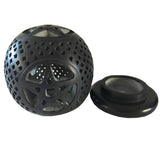 4" Black Soapstone Pentacle Candle / Cone Burner - Magick Magick.com