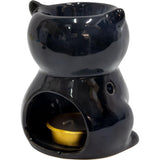 4" Ceramic Oil Burner - Black Cat - Magick Magick.com