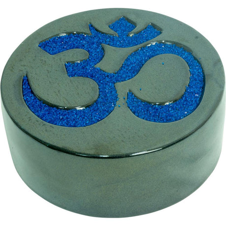 4" Ceramic Powder Incense Burner - Om - Magick Magick.com