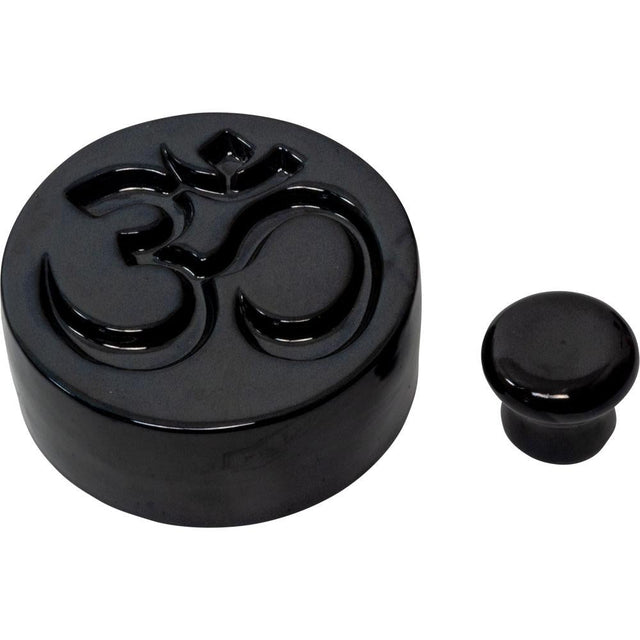 4" Ceramic Powder Incense Burner - Om - Magick Magick.com