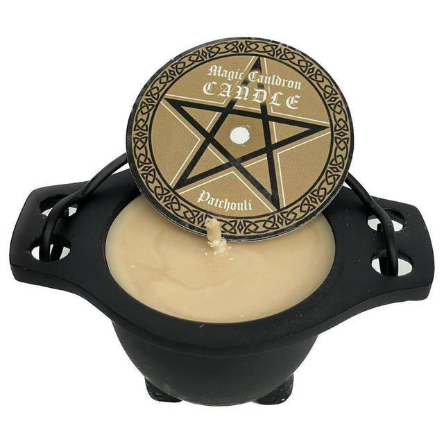 4" Magic Cauldron Candle - Patchouli - Magick Magick.com