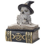 4" Owl on Spell Book Statue - Magick Magick.com