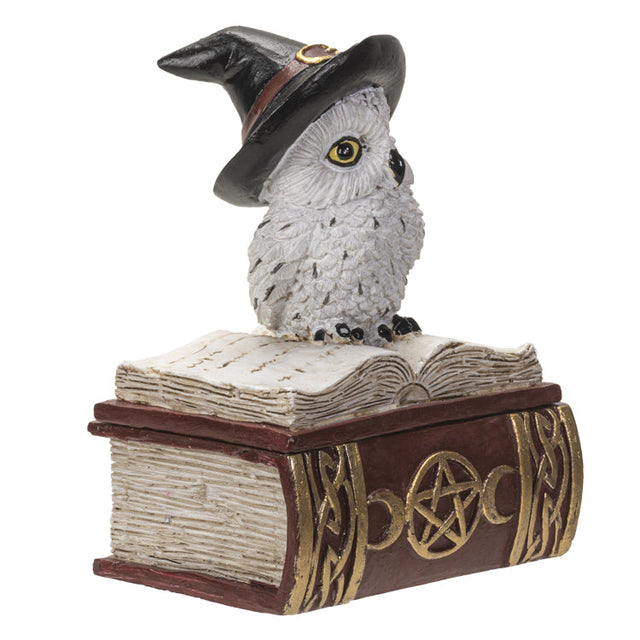 4" Owl on Spell Book Statue - Magick Magick.com