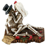 4" Skeleton Statue - Love Never Dies Couple - Magick Magick.com