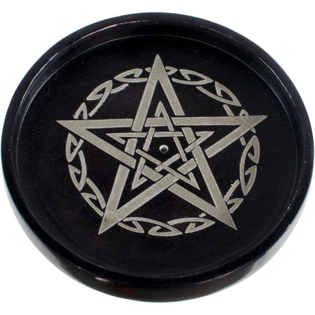 4" Soapstone Cone Burner - Pentacle - Magick Magick.com