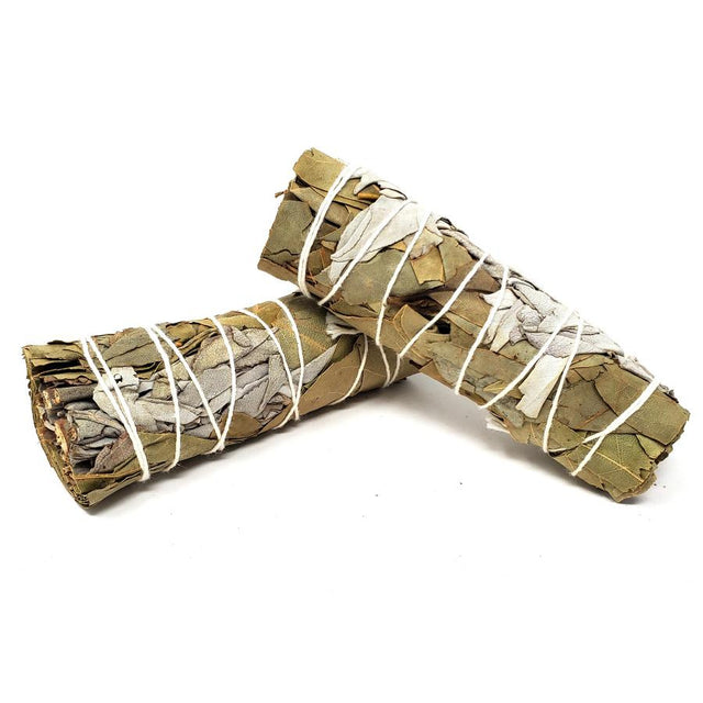 4" White Sage & Bay Leaf Smudge Stick - Magick Magick.com