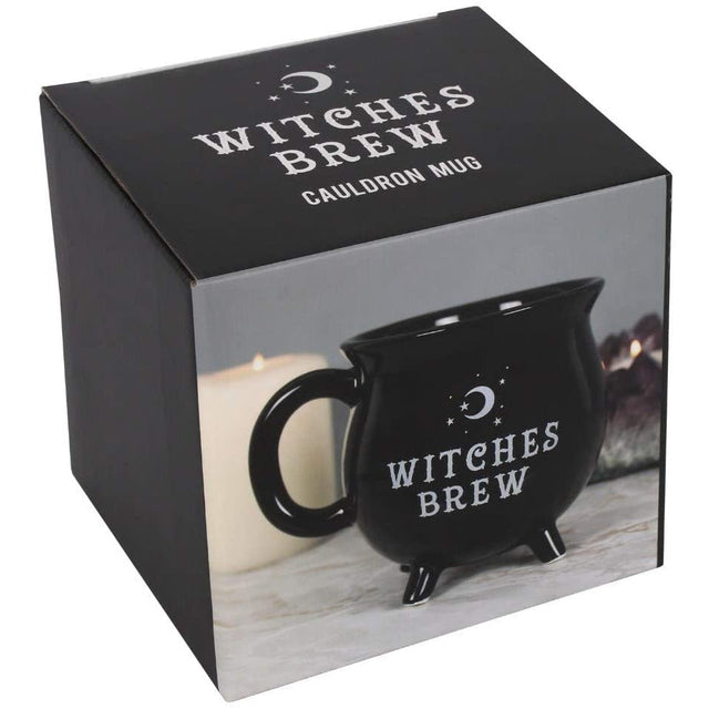 4" Witches Brew Black Ceramic Cauldron Mug - Magick Magick.com