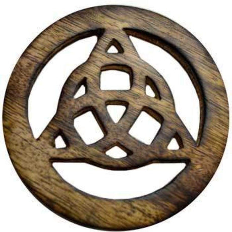 4" Wooden Triquetra Altar Tile - Magick Magick.com
