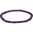 4 mm Elastic Bracelet Round Beads - Amethyst - Magick Magick.com
