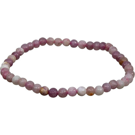 4 mm Elastic Bracelet Round Beads - Ruby Jade - Magick Magick.com