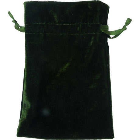 4" x 6" Unlined Velvet Bag - Moss - Magick Magick.com