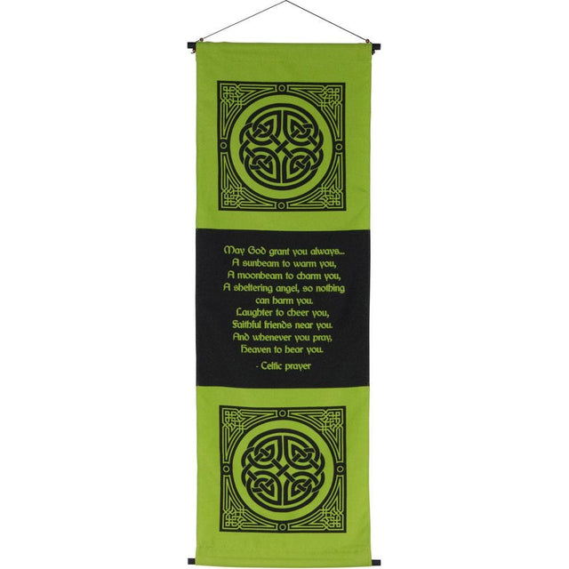 48" Cotton Inspirational Banner - Celtic Prayer - Magick Magick.com