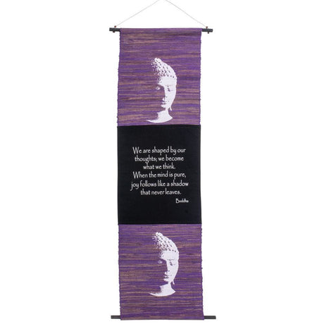 48" Seagrass Inspirational Banner - Buddha - Magick Magick.com