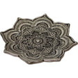 4.25" Aluminum Incense Holder - Lotus Flower - Magick Magick.com