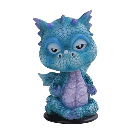 4.25" Dragon Bobble Head - Blue - Magick Magick.com