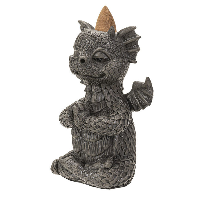 4.25" Dragon Yoga Backflow Incense Burner - Magick Magick.com