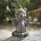 4.25" Dragon Yoga Backflow Incense Burner - Magick Magick.com