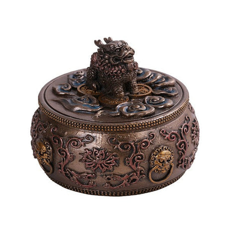 4.25" Feng Shui Chi Lin Drum Display Box - Magick Magick.com