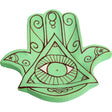 4.25" Wood Incense Holder - Fatima Hand - Magick Magick.com