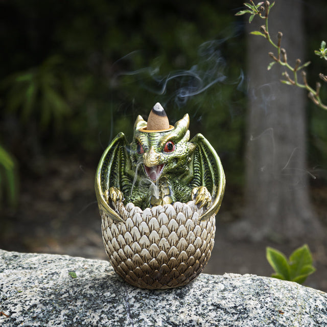 4.3" Dragon Egg Backflow Incense Burner - Magick Magick.com