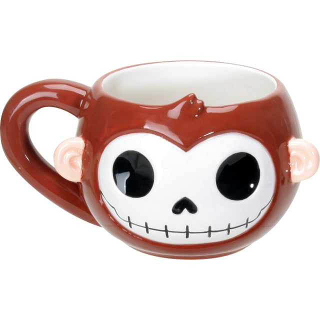 4.5" Ceramic Furrybones Mug - Munky - Magick Magick.com