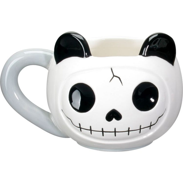 4.5" Ceramic Furrybones Mug - Pandie - Magick Magick.com