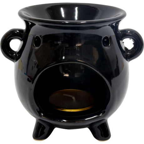4.5" Ceramic Oil Burner - Cauldron - Magick Magick.com