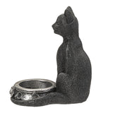 4.7" Black Cat Tealight Candle Holder - Magick Magick.com