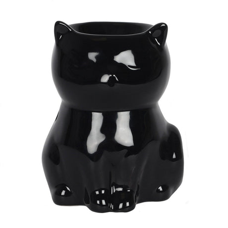 4.7" Ceramic Oil Burner - Black Cat - Magick Magick.com