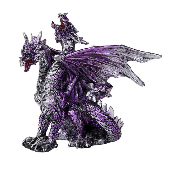 4.7" Dragon Statue - Double Headed Dragon - Magick Magick.com