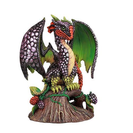 4.75" Blackberry Dragon Statue - Magick Magick.com