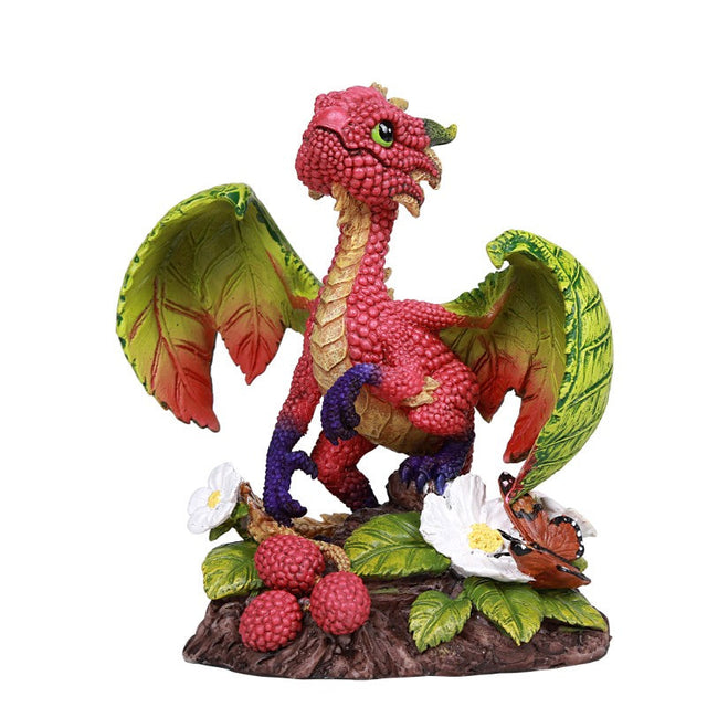 4.8" Raspberry Dragon Statue - Magick Magick.com