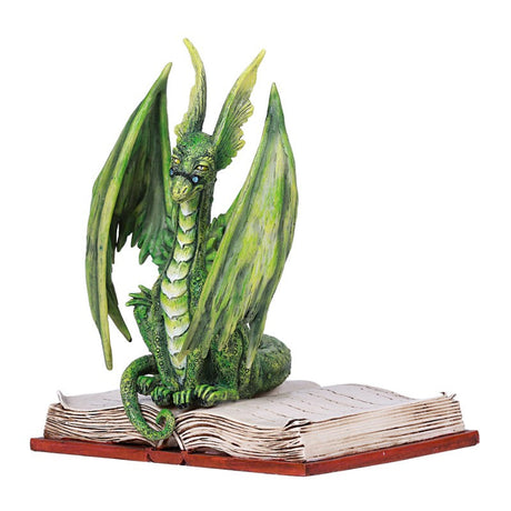 5" Amy Brown Dragon Statue - Scholar Dragon with Book - Magick Magick.com