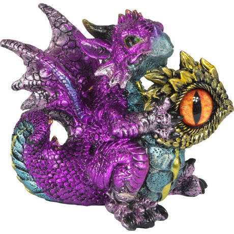 5" Baby Purple Dragon Figurine with Dragon Eye - Magick Magick.com