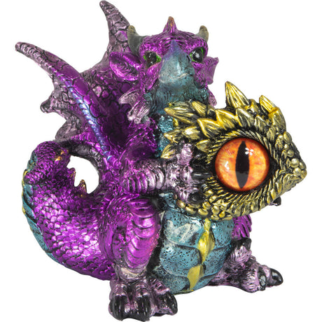 5" Baby Purple Dragon Figurine with Dragon Eye - Magick Magick.com
