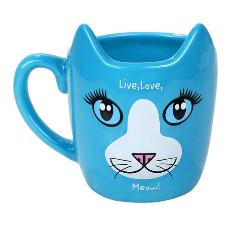 5" Ceramic Mug - Live Love Meow - Magick Magick.com