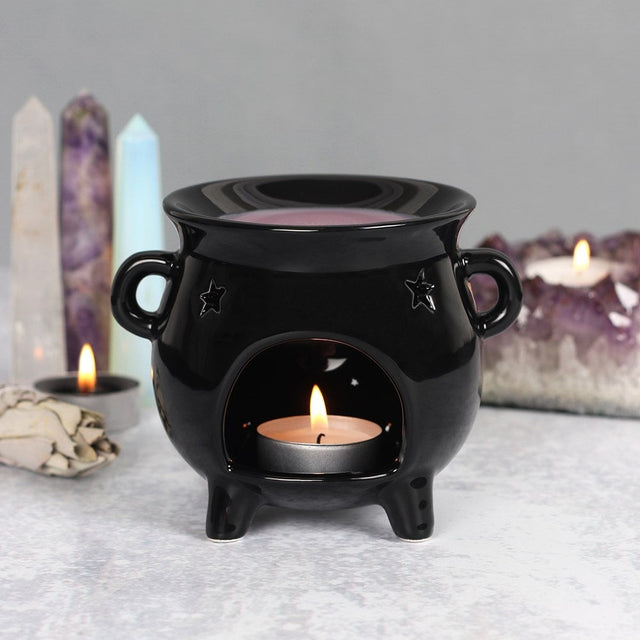 5" Ceramic Oil Burner - Cauldron - Magick Magick.com
