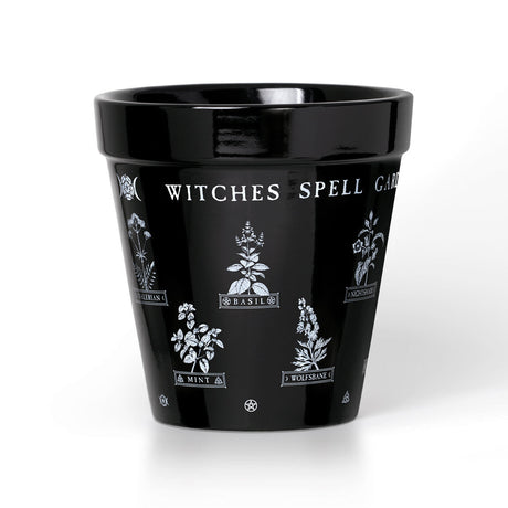 5" Ceramic Planter Pot - Witches Spell Garden - Magick Magick.com