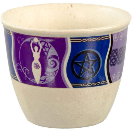 5" Ceramic Smudge Pot - Pagan - Magick Magick.com