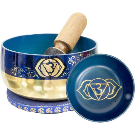 5" Chakra Singing Bowl - Printed Third Eye - Magick Magick.com