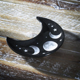 5" Crescent Moon Ceramic Trinket Bowl - Magick Magick.com